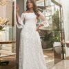 Vestido Evasê Longo Ombro a Ombro